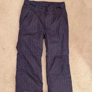 ARCTIX EUC Kids Unisex Insulated Snow Pants, Large, Blue/Orange